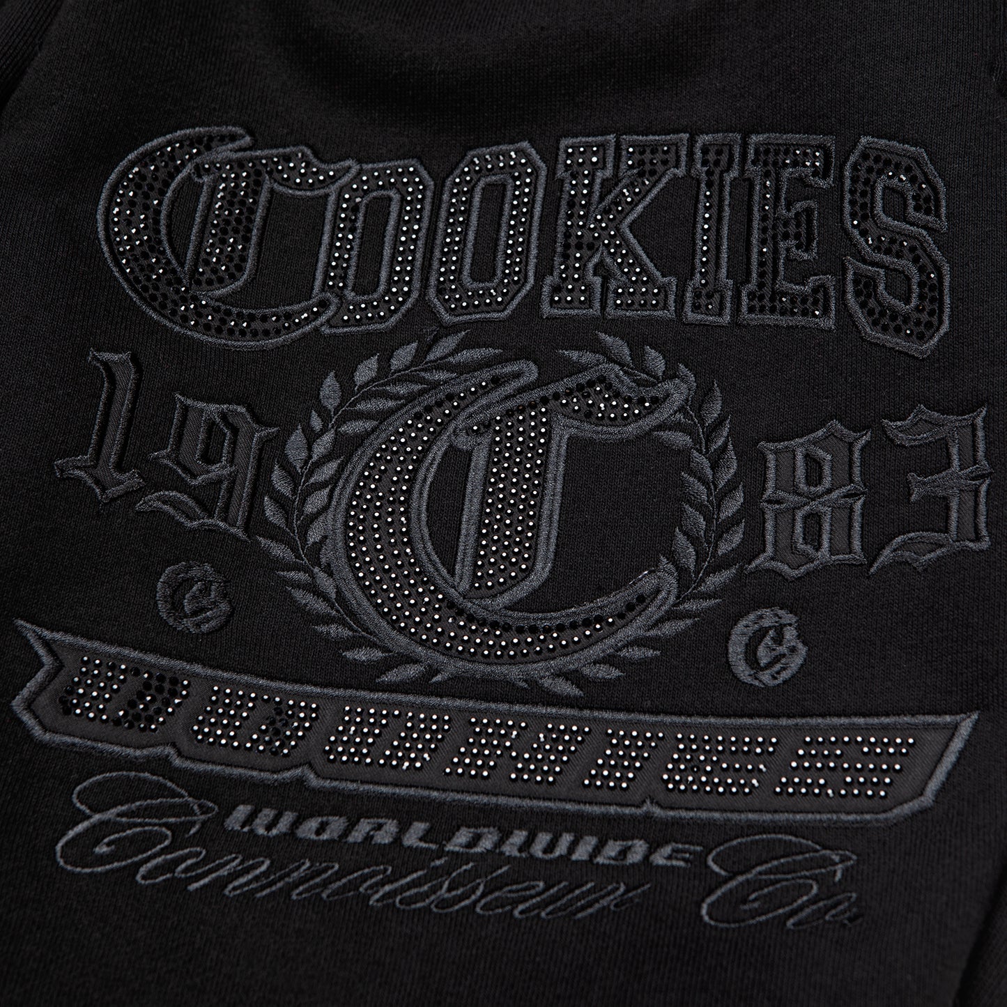 Paradise City Rhinestone Applique Fleece Pant