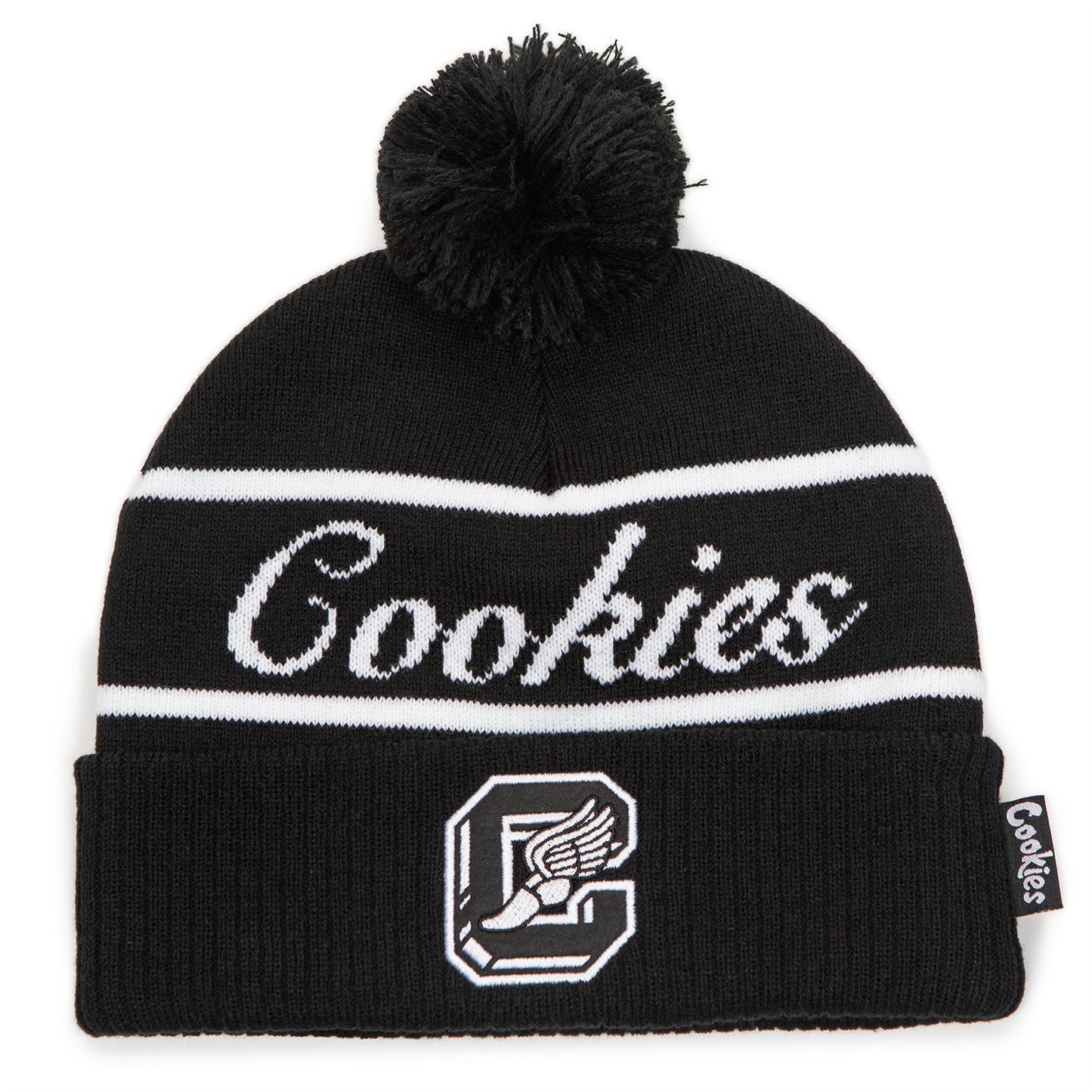 Cookies High Pom Beanie - Black
