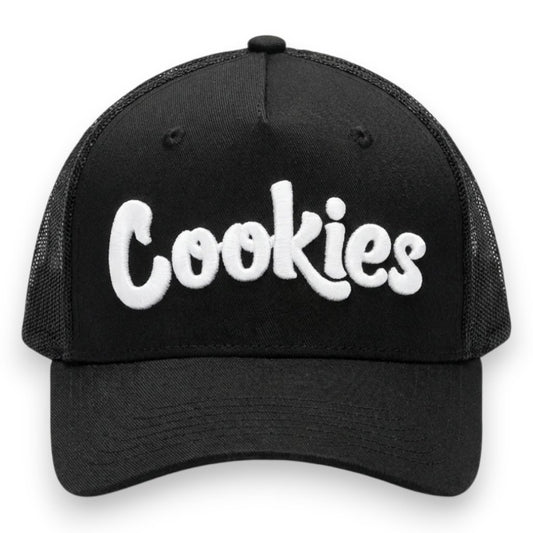 5 Panel Mesh Back Trucker - Black / White