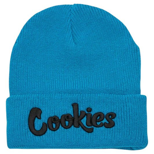 Original Logo Embroidered Beanie - Cookies Blue / Black